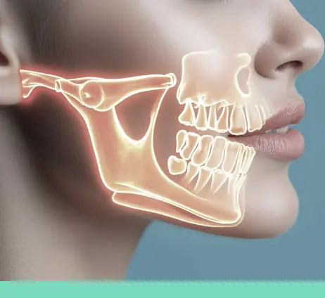 ilustração da articulação temporomandibular
